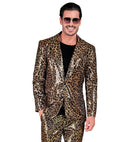 Party Fashion Jacket  Animalier Leopard Sequin Jacket 
