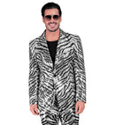 Party Fashion Jacket  Animalier Zebra Sequin Jacket 