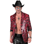 Party Fashion Jacket  Pink Animalier Sequin Jacket 