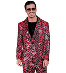 Party Fashion Jacket  Pink Animalier Sequin Jacket 