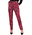 Party Fashion Pants  Pink Animalier Sequin Pants 