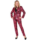 Party Fashion Pants  Pink Animalier Sequin Pants 