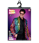 Party Fashion Jacket  Rainbow Animalier Tiger Sequin Jacket 