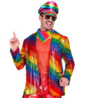 Party Fashion Jacket  Rainbow Sequin Jacket 