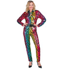 Party Fashion Pants  Rainbow Animalier Tiger Sequin Pants 