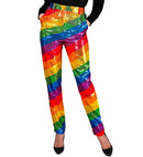 Party Fashion Pants  Rainbow Sequin Pants 