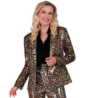 Party Fashion Jacket  Animalier Leopard Sequin Jacket 