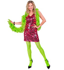 Party Fashion Dress  Pink Animalier Sequin Dress 