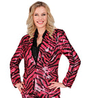 Party Fashion Jacket  Pink Animalier Sequin Jacket 