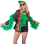 Party Fashion Jacket  Rainbow Animalier Tiger Sequin Jacket 