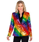 Party Fashion Jacket  Rainbow Sequin Jacket 