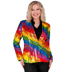 Party Fashion Jacket  Rainbow Sequin Jacket 