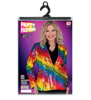 Party Fashion Jacket  Rainbow Sequin Jacket 