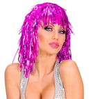 Pink Tinsel Wig In Polybag