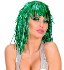 Green Tinsel Wig In Polybag
