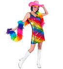 Party Fashion Dress  Rainbow Sequin Dress 