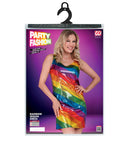 Party Fashion Dress  Rainbow Sequin Dress 