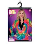 Party Fashion Jacket  Tie Dye Sequin Jacket 