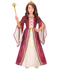 Medieval Princess  Dress With Petticoat, Crown 