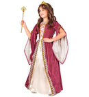 Medieval Princess  Dress With Petticoat, Crown 