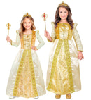 Medieval Queen  Dress With Petticoat, Crown 