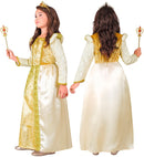 Medieval Queen  Dress With Petticoat, Crown 
