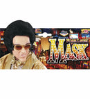 King Of Rock'N'Roll Foam Latex Mask With Wig