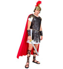 Roman Centurion  Tunic, Armour With Cape, Arm Guards 