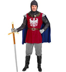 Knight  Coat With Cape, Belt, Hood 