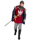 Knight  Coat With Cape, Belt, Hood 