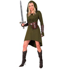 Medieval Gothic  Hooded Dress 