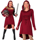 Medieval Gothic  Hooded Dress 