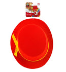 Top Hats Felt Red 11 Cm - Child Size