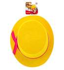 Top Hats Felt Yellow 11 Cm - Child Size