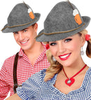 Bavarian Hat With Beer Mug & Feathers Deluxe Soft Felt