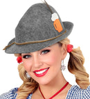 Bavarian Hat With Beer Mug & Feathers Deluxe Soft Felt