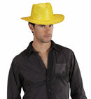 Straw Cowboy Hat Pink, Yellow, Orange Ass.
