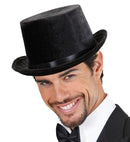 Black Top Hat Velvet 13 Cm