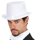 White Top Hat Velvet 13 Cm