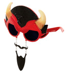 Devil Glasses With Moustache & Goatee Beard