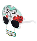 Dia De Los Muertos Skull Glasses With Teeth