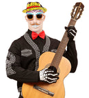 Dia De Los Muertos Skull Glasses With Moustache & Teeth