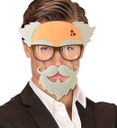 Old Man Glasses With Moustache & Goatee Beard