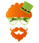 St. Patrick'S Day Glasses With Moustache & Goatee Beard