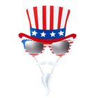 Mr. America Glasses With Moustache & Goatee Beard