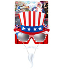 Mr. America Glasses With Moustache & Goatee Beard
