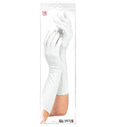 White Long Elastane Gloves 40 Cm - Suitable Also For Man