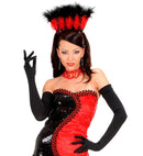 Black Long Elastane Gloves 60 Cm - Suitable Also For Man