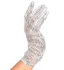 Silver Sequin Glove