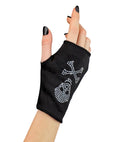 Strass Skull Glovelette